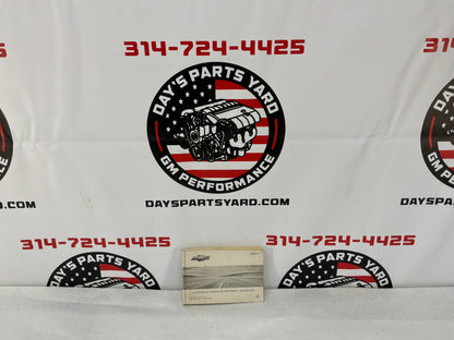 2011 Chevy Caprice PPV Owners Manual Booklet OEM