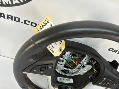2013 Chevy Camaro ZL1 Steering Wheel w/ Buttons Black Leather OEM