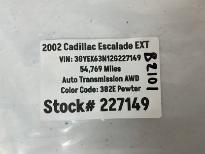 2002 Cadillac Escalade EXT Owners Manual Booklet OEM