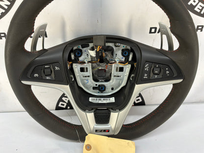 2013 Chevy Camaro ZL1 Steering Wheel w/ Buttons Black Leather OEM