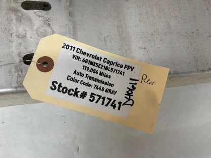 2011 Chevy Caprice PPV Rear Bumper Impact Reinforcement Bar OEM