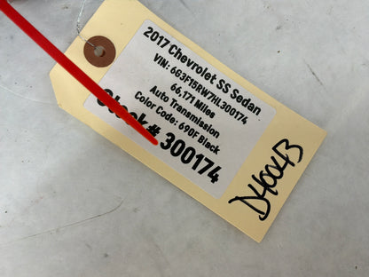 2017 Chevy SS Sedan RH Passenger Fender Fascia Bumper Bracket Guide OEM