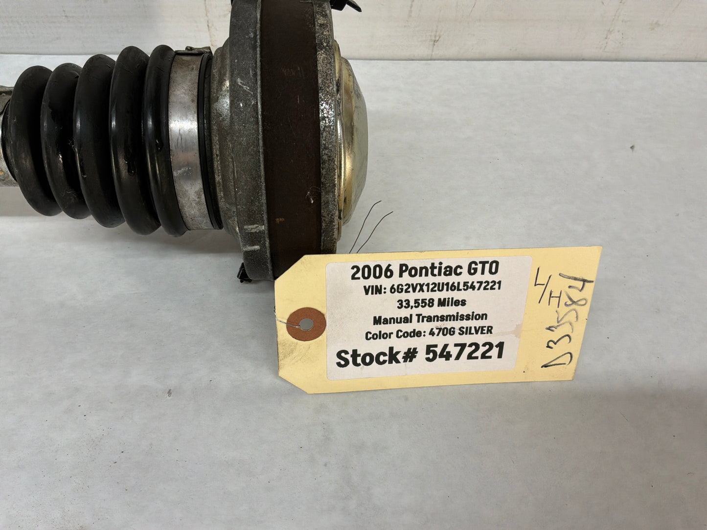 Lh axle - Day's Parts Yard