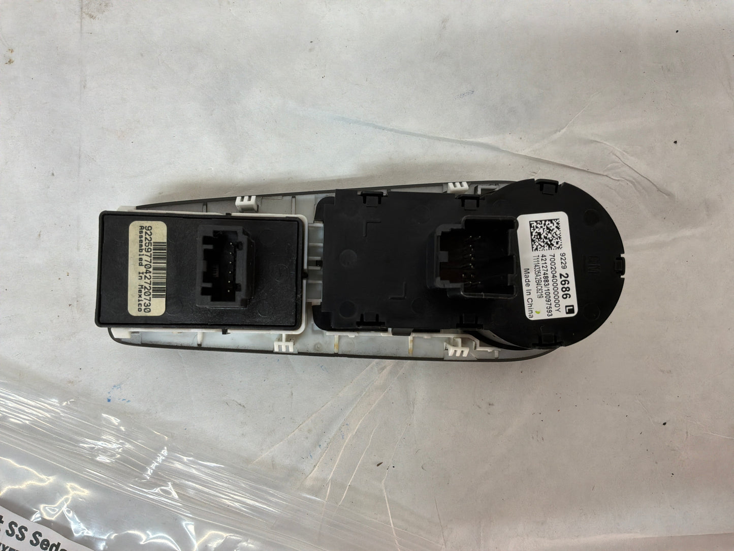 2015 Chevy SS Sedan Headlight Lamp Light Switch w/ Trim Plate OEM