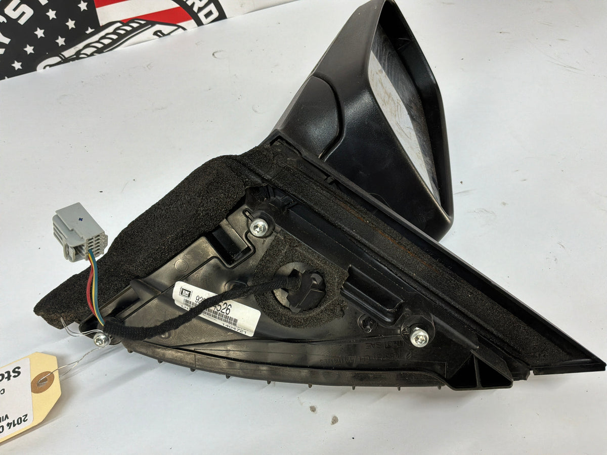 2014 Chevy Caprice PPV LH Driver Exterior Mirror Black OEM