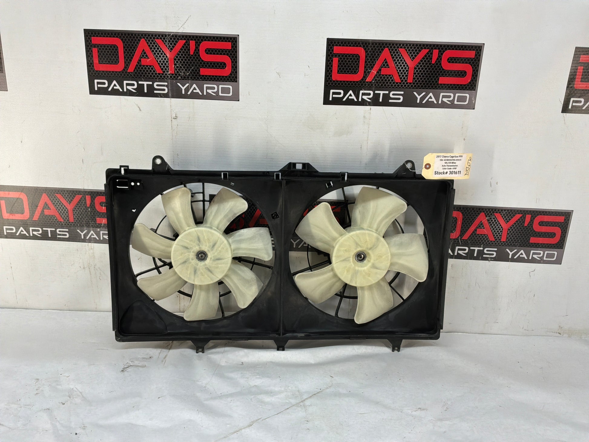2017 Chevy Caprice PPV Radiator Duel Dual Electric Radiator Cooling Fans OEM - Day's Parts Yard