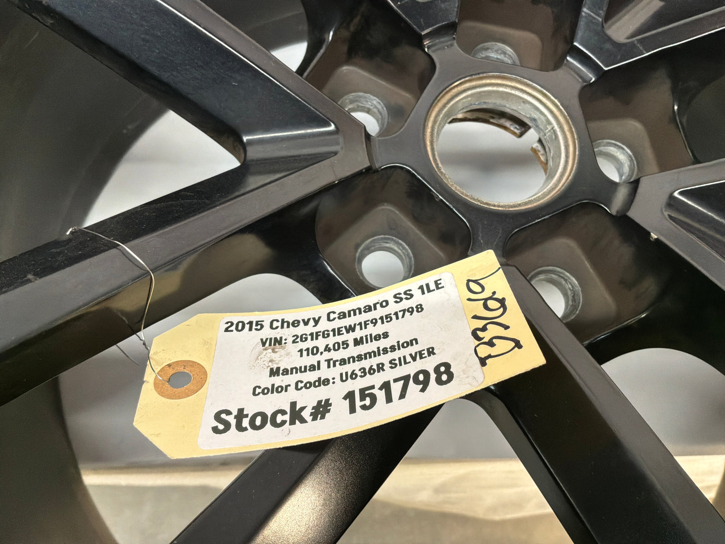2015 Chevy Camaro SS 1LE Factory OEM 20X11 Rear Wheel