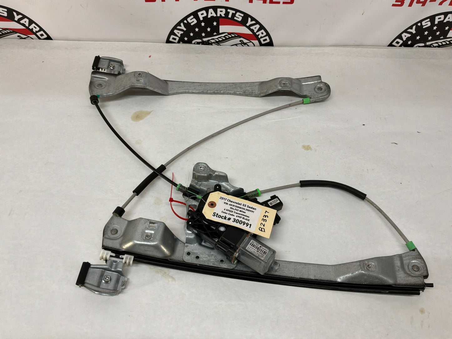 2017 Chevy SS Sedan LH Driver Front Window Regulator Motor OEM
