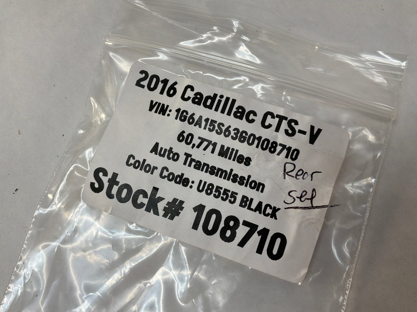 2016 Cadillac CTS-V Sedan RH & LH Sunvisor Sun Visor Shade Set w/ Clips OEM