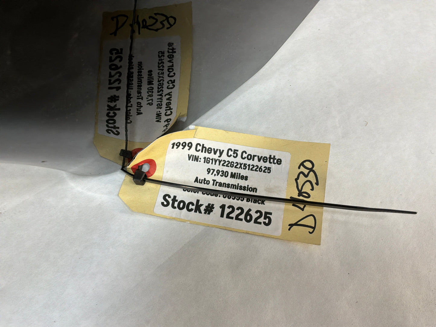 1999 Chevy C5 Corvette LH Driver Rear Fender Quarter Black Hatchback OEM