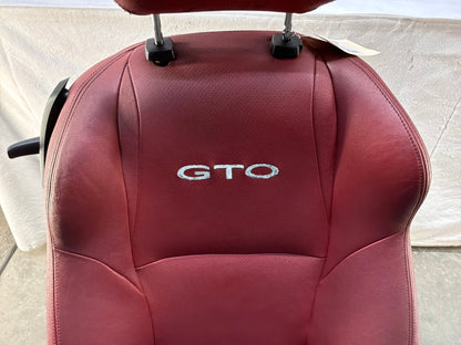 2004 Pontiac GTO Red Leather Seats Fronts and Rears OEM