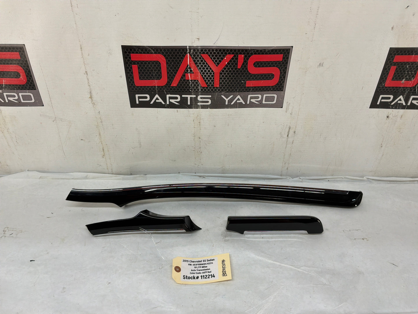 2015 Chevy SS Sedan 3pc Applique Dash Panel Trims OEM