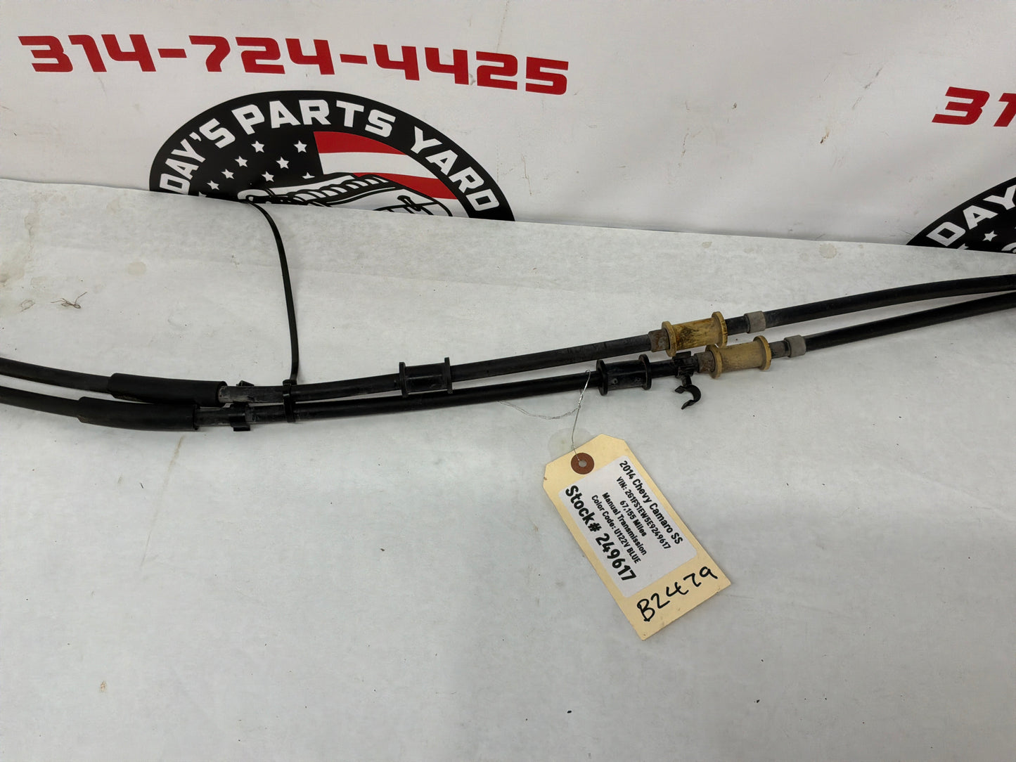 2014 Chevy Camaro SS Emergency E Parking Brake Cables OEM
