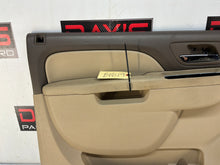 2012 Chevy Avalanche LH Driver Front Interior Door Panel Cashmere OEM