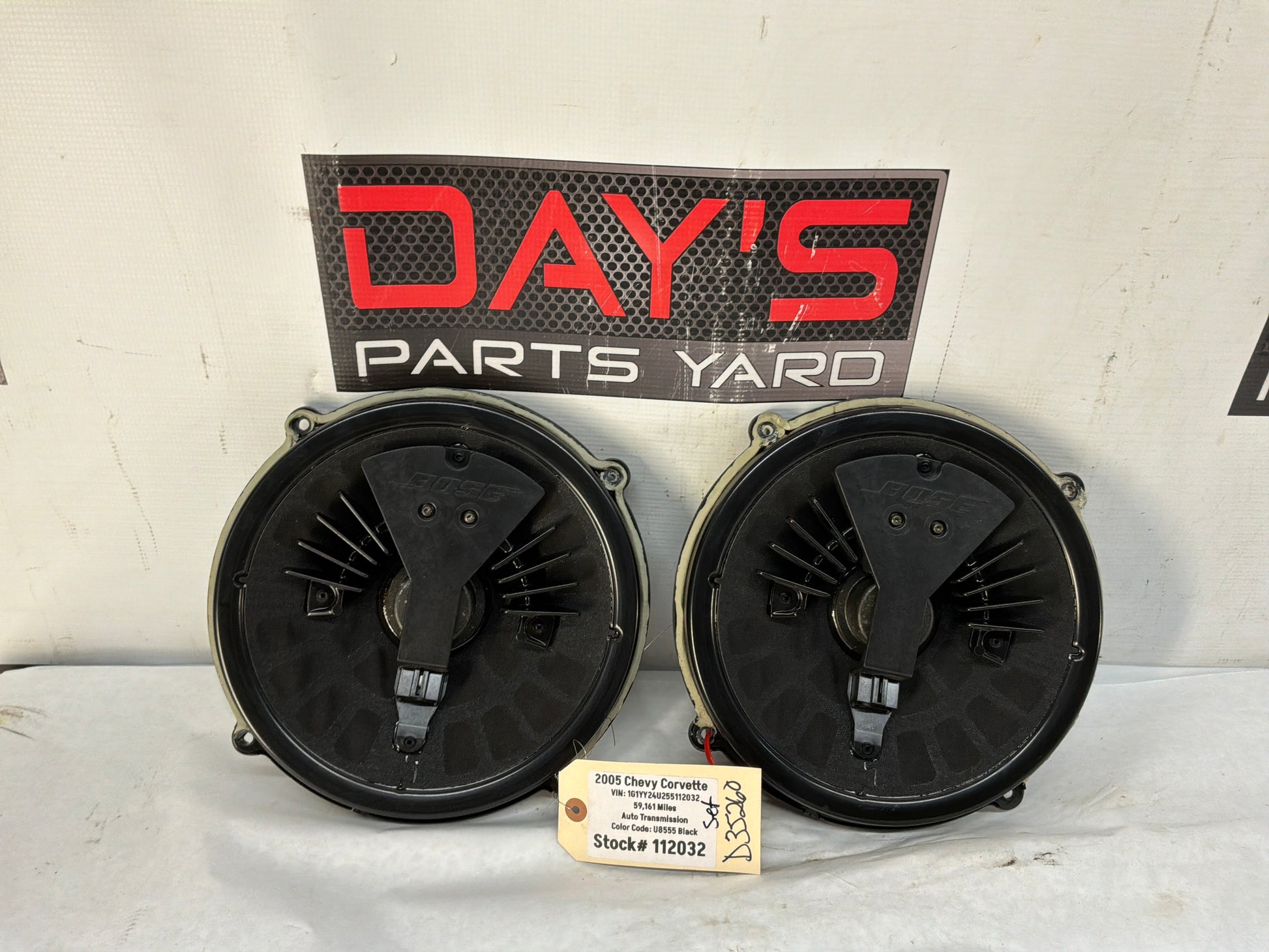 2005 Chevy C6 Corvette RH & LH Front Door Bose Speaker OEM - Day's Parts Yard