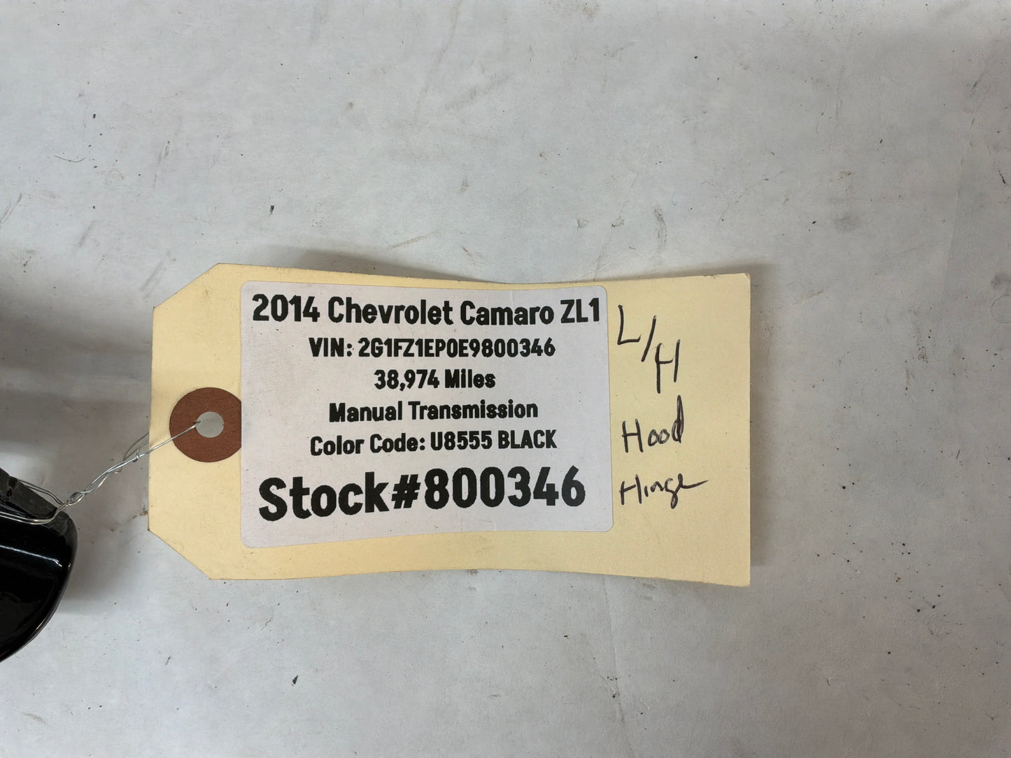 2014 Chevy Camaro ZL1 LH Driver Hood Hinge OEM