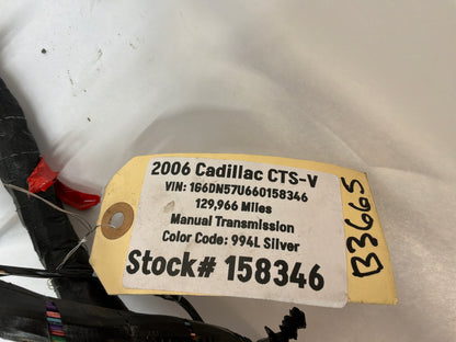 2006 Cadillac CTS-V Body Chassis Wire Wiring Harness OEM
