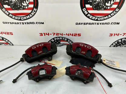 2005 Pontiac GTO Front & Rear PBR Brake Calipers OEM