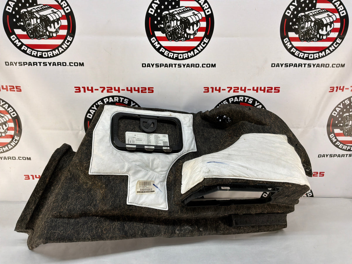2016 Cadillac CTS-V LH Driver Interior Trunk Quarter Cargo Carpet Trim Panel Cover OEM