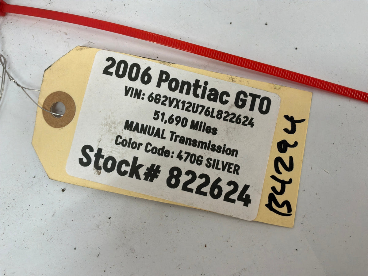 2006 Pontiac GTO RH Passenger Rear Suspension Control Arm Hard Brake Line Tube Hose OEM