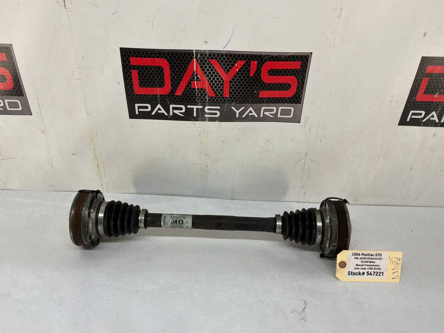 Lh axle - Day's Parts Yard