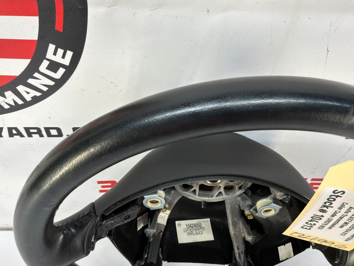 2002 Chevy C5 Corvette Convertible Steering Wheel Black Leather OEM