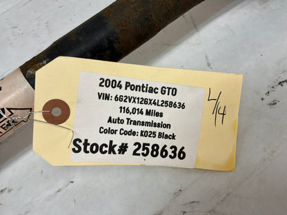 2004 Pontiac GTO LH Driver Rear CV Axle Half Shaft OEM