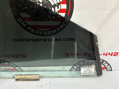 2006 Pontiac GTO LH Driver Front Door Window Glass OEM