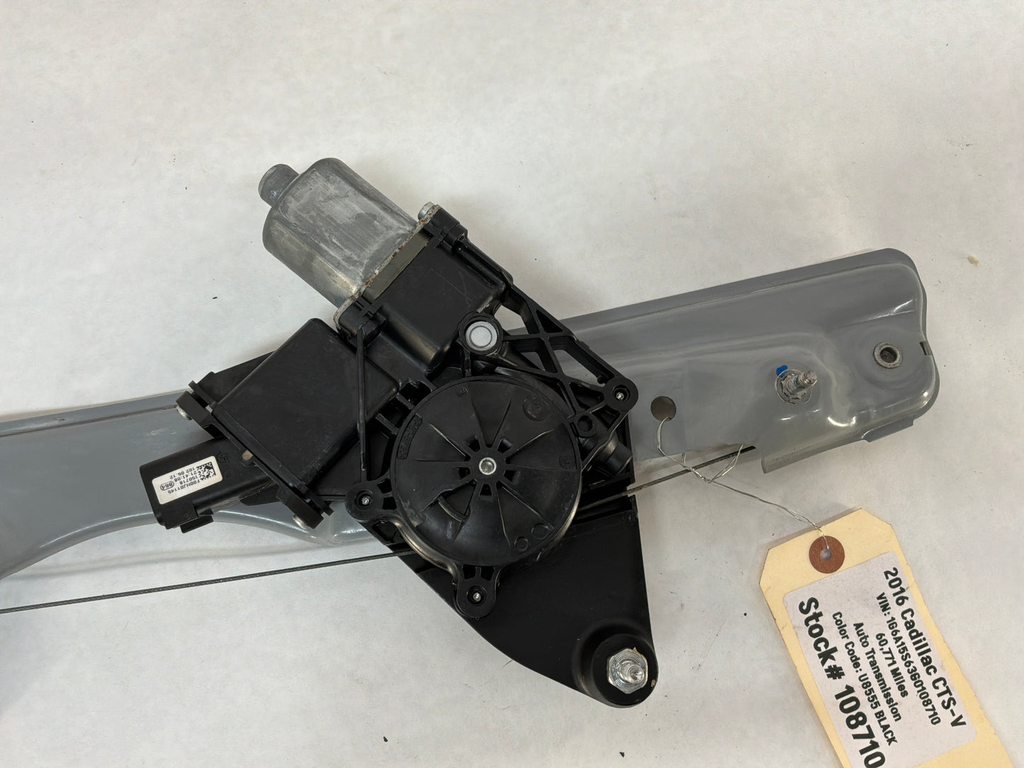2016 Cadillac CTS-V LH Driver Rear Window Regulator w/ Motor OEM