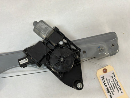 2016 Cadillac CTS-V LH Driver Rear Window Regulator w/ Motor OEM