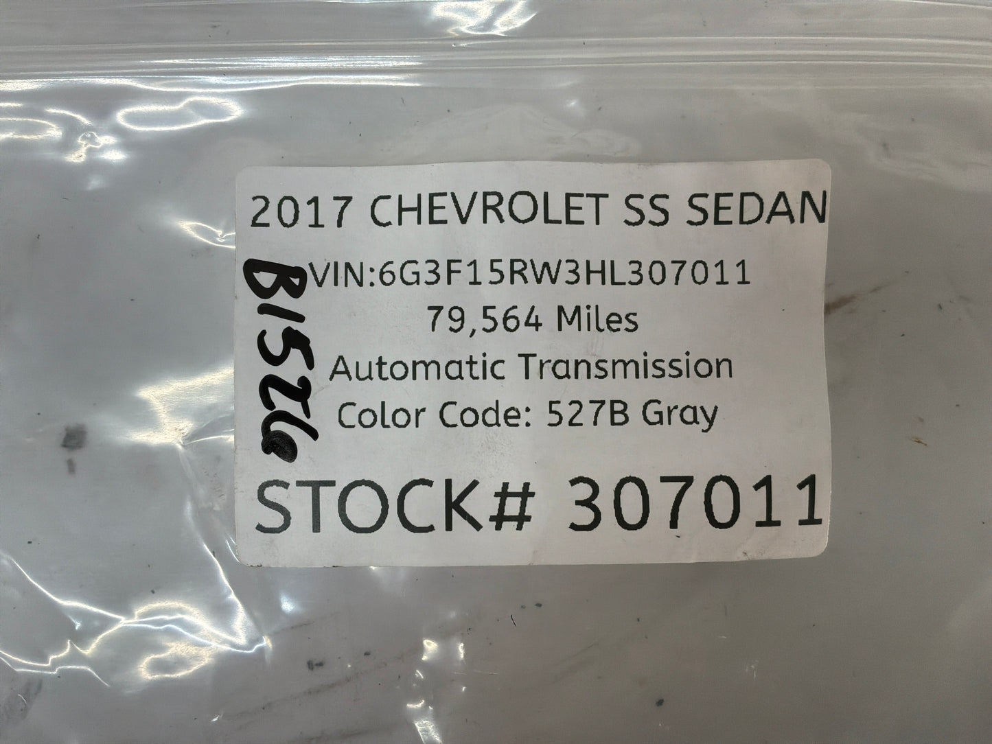 2017 Chevy SS Sedan Jack Stowage Retainer Tie Down Stud OEM