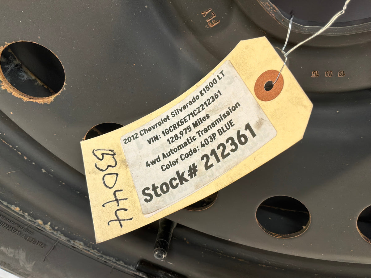 2012 Chevy Silverado K1500 LT Spare Wheel Tire Rim 17X7.5 OEM
