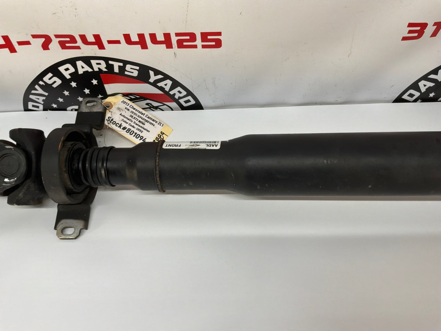 2013 Chevy Camaro ZL1 Automatic Driveshaft Drive Propeller Shaft OEM 38K Miles