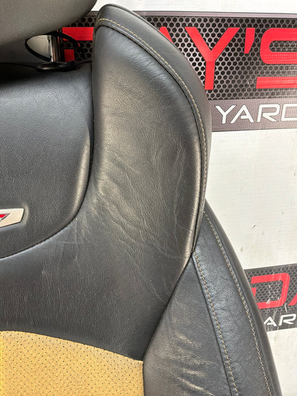 2011 Cadillac CTS-V Coupe LH Driver Recaro Front Seat Top Cushion Frame Cover OEM