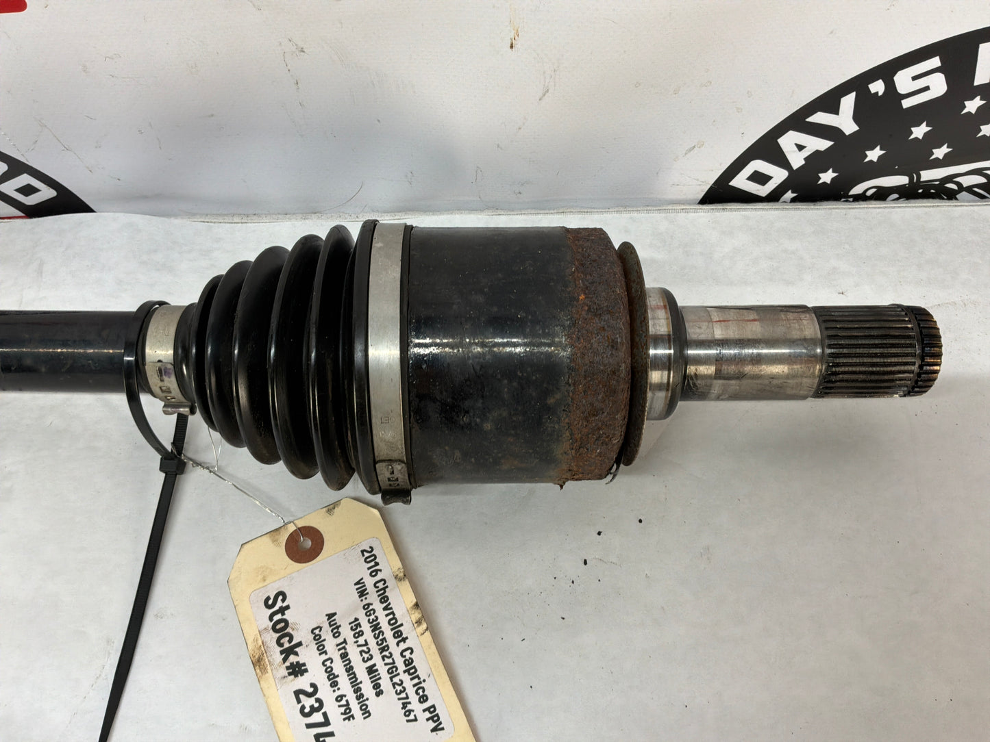 2016 Chevy Caprice PPV LH Driver Rear CV Axle Half Shaft OEM