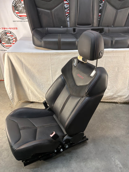 2014 Chevy SS Sedan Seats Fronts and Rears Black Leather Alcantara Suede OEM