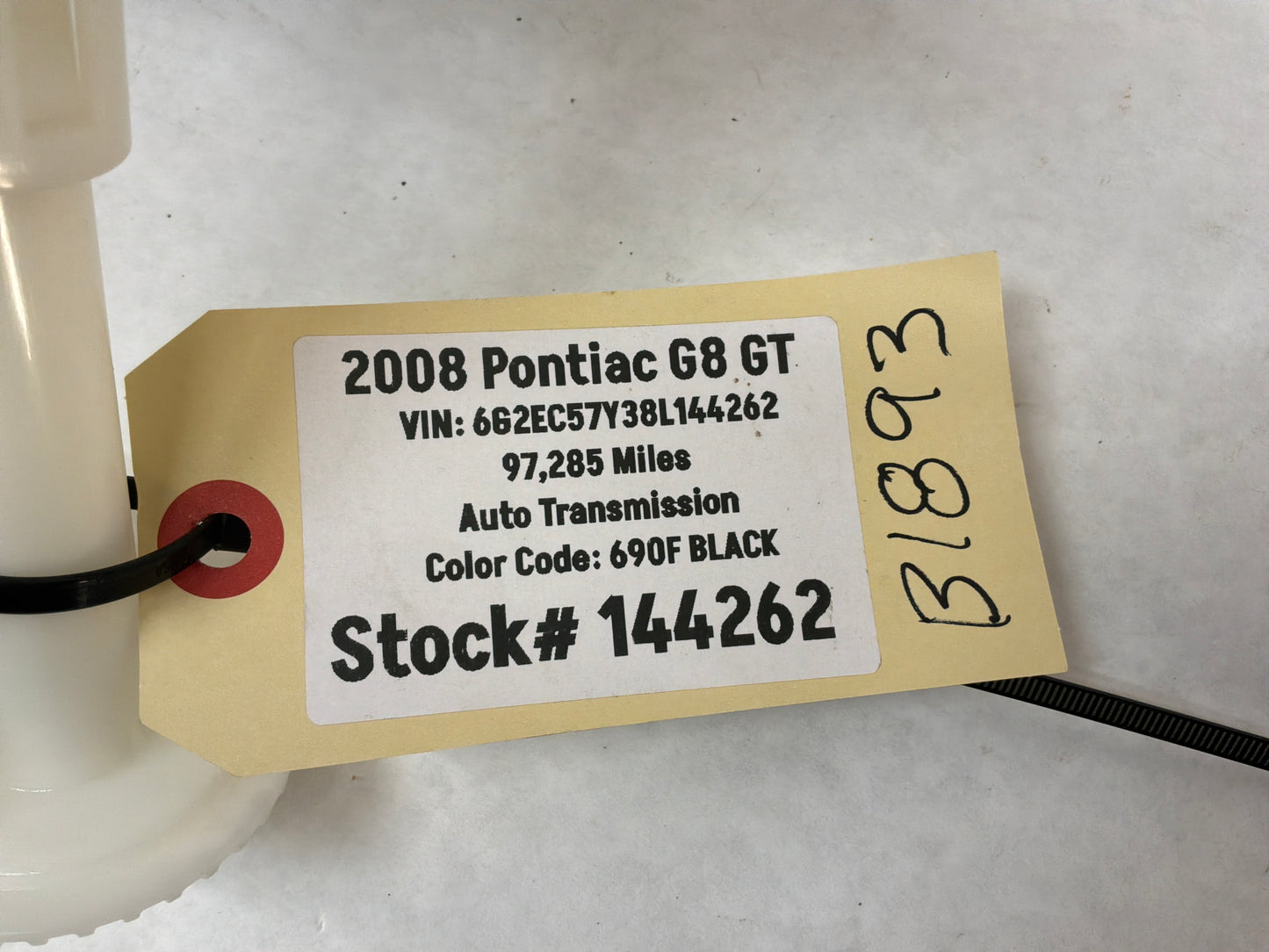 2008 Pontiac G8 GT Gas Fuel Pump Level Sending Unit Assembly OEM