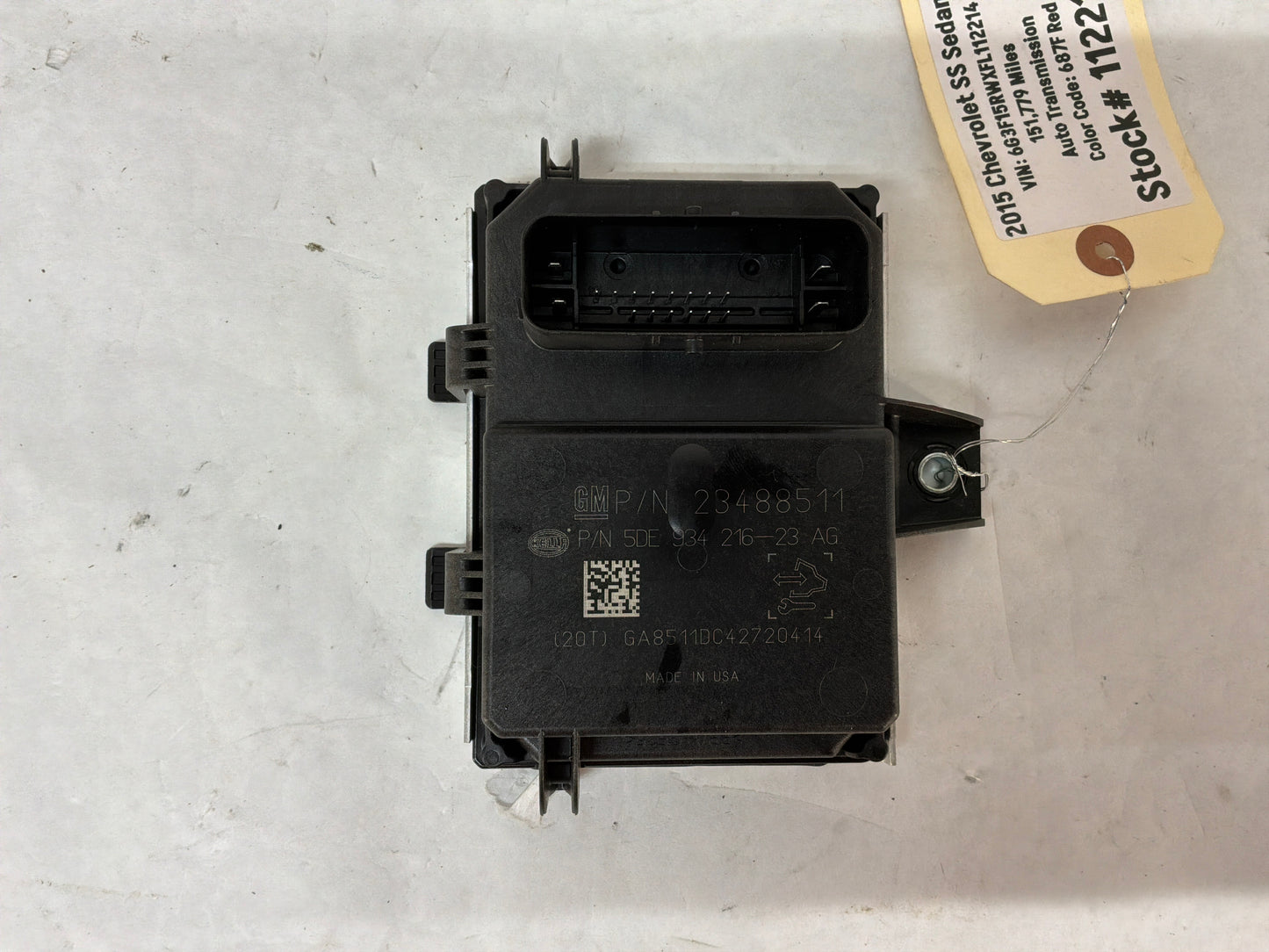 2015 Chevy SS Sedan Fuel Pump Control Module OEM