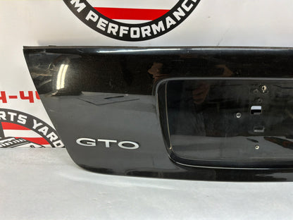 2004 Pontiac GTO Trunk Deck Lid Filler Insert Applique Panel Black OEM