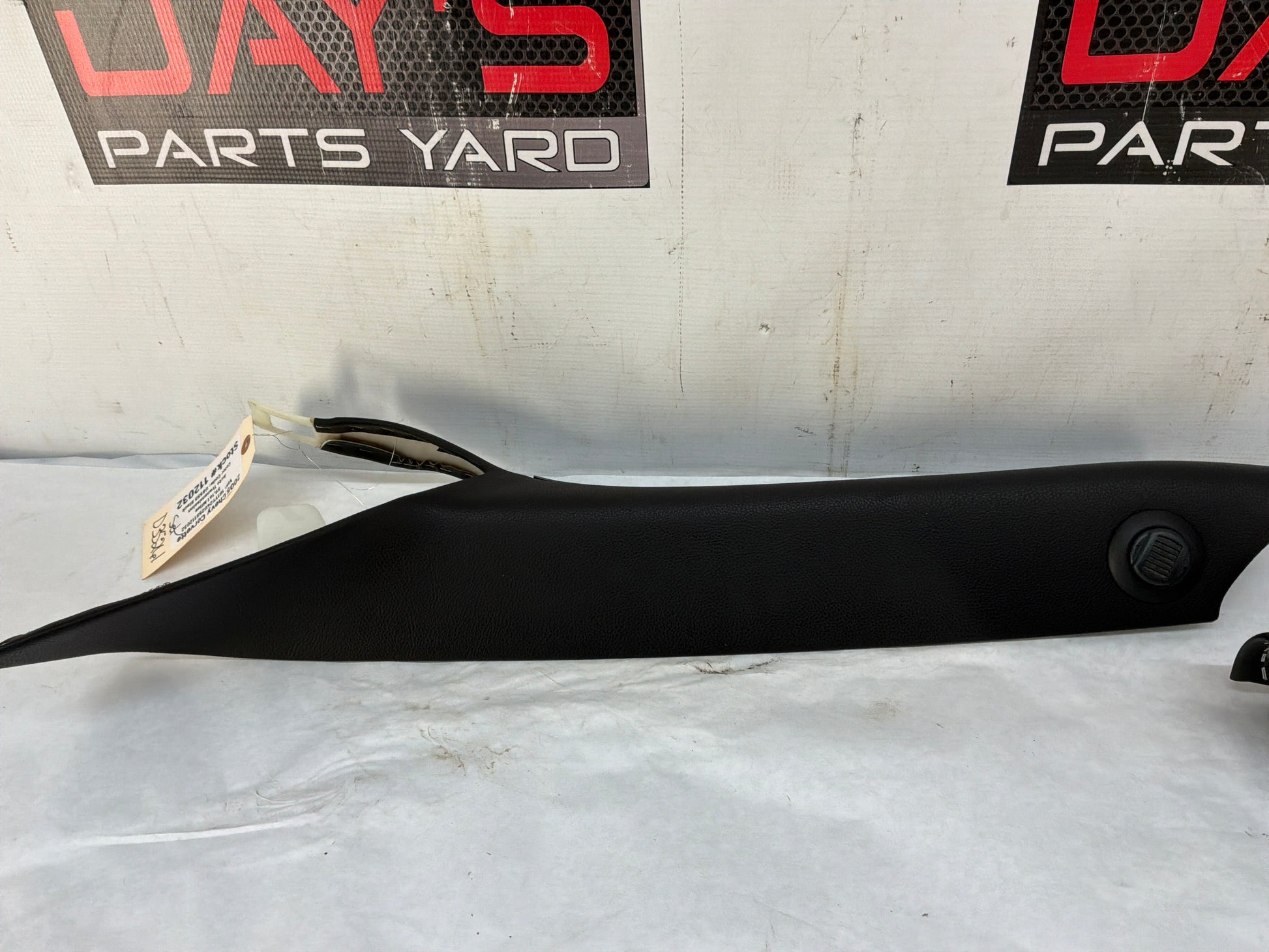 2005 Chevy C6 Corvette RH & LH Interior A Pillar Trim Panels Black OEM - Day's Parts Yard