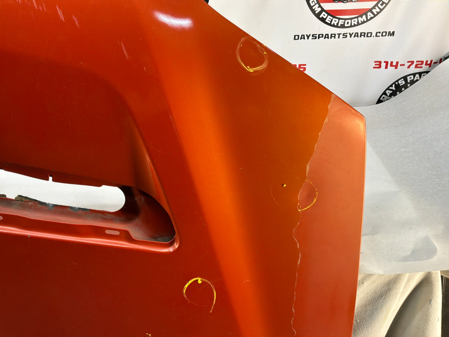 2008 Pontiac G8 Base Hood Assembly OEM Orange
