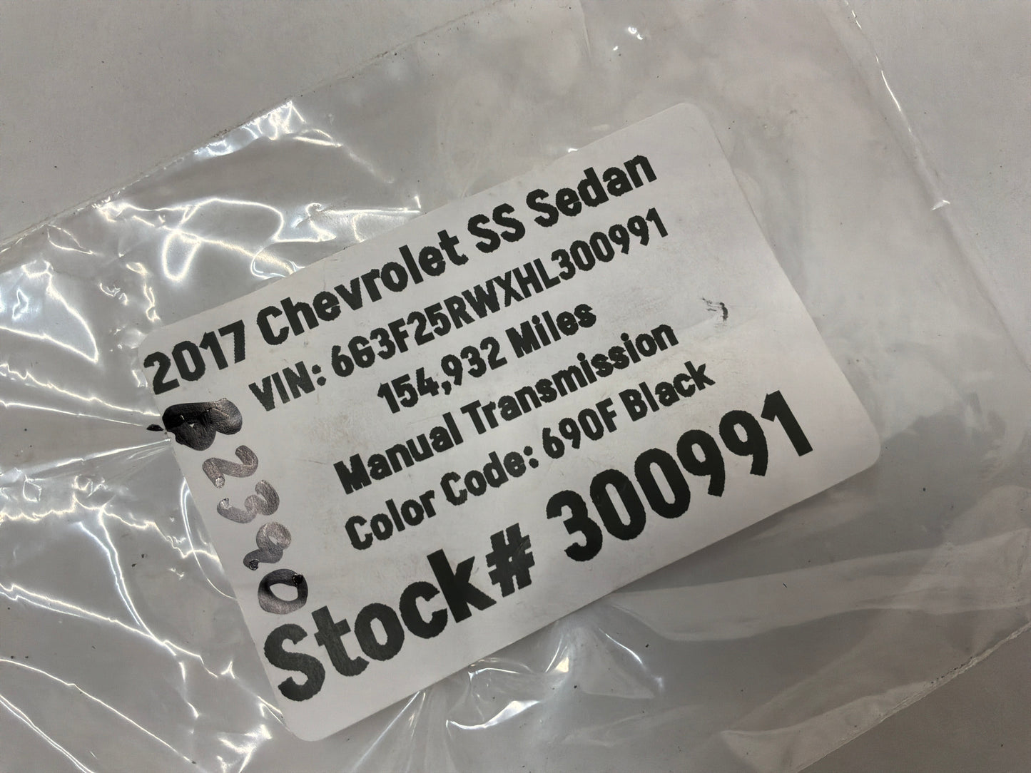 2017 Chevrolet SS Sedan Roof Panel Joint Finish Molding Covers Trims OEM
