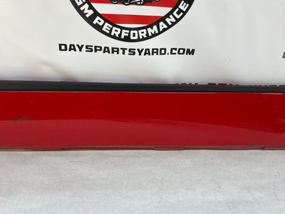 2013 Chevy Camaro 1LE LH Driver Rocker Molding Side Skirt Panel Red OEM