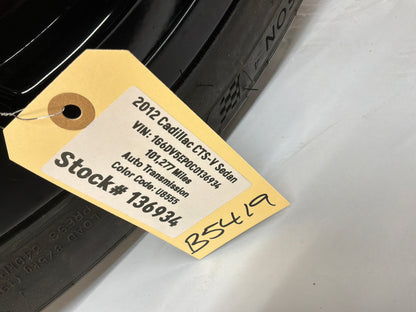 2012 Cadillac CTS-V 19x10.5 Factory OEM Rear Wheel Rim & Tire