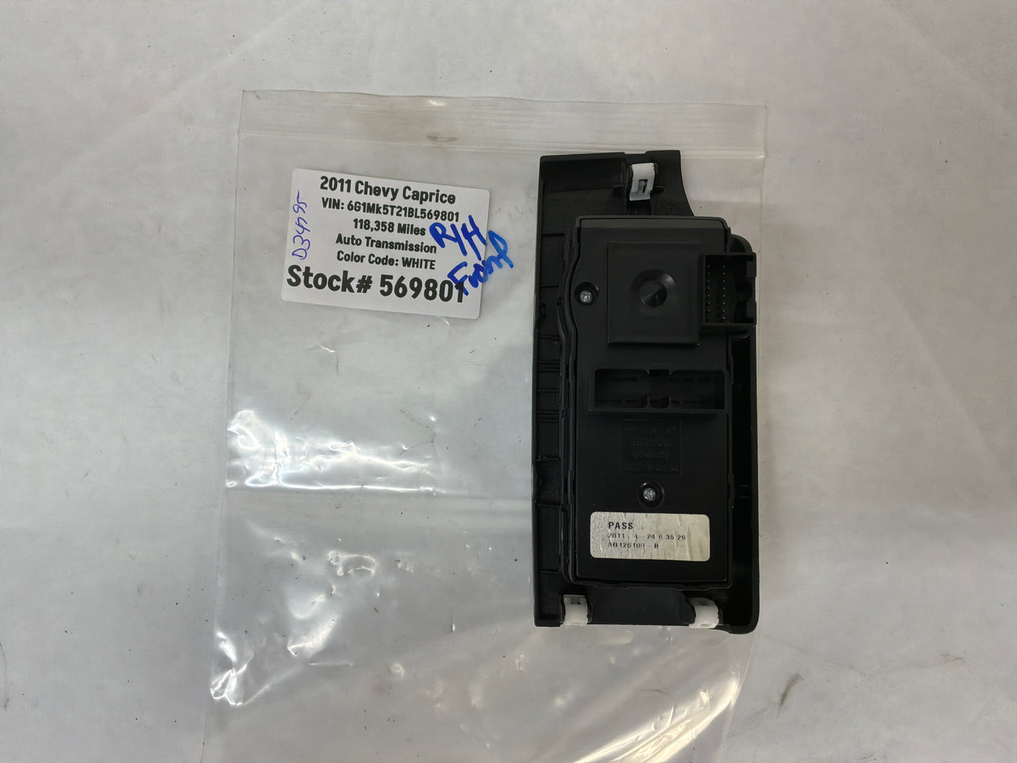 Rh door control - Day's Parts Yard