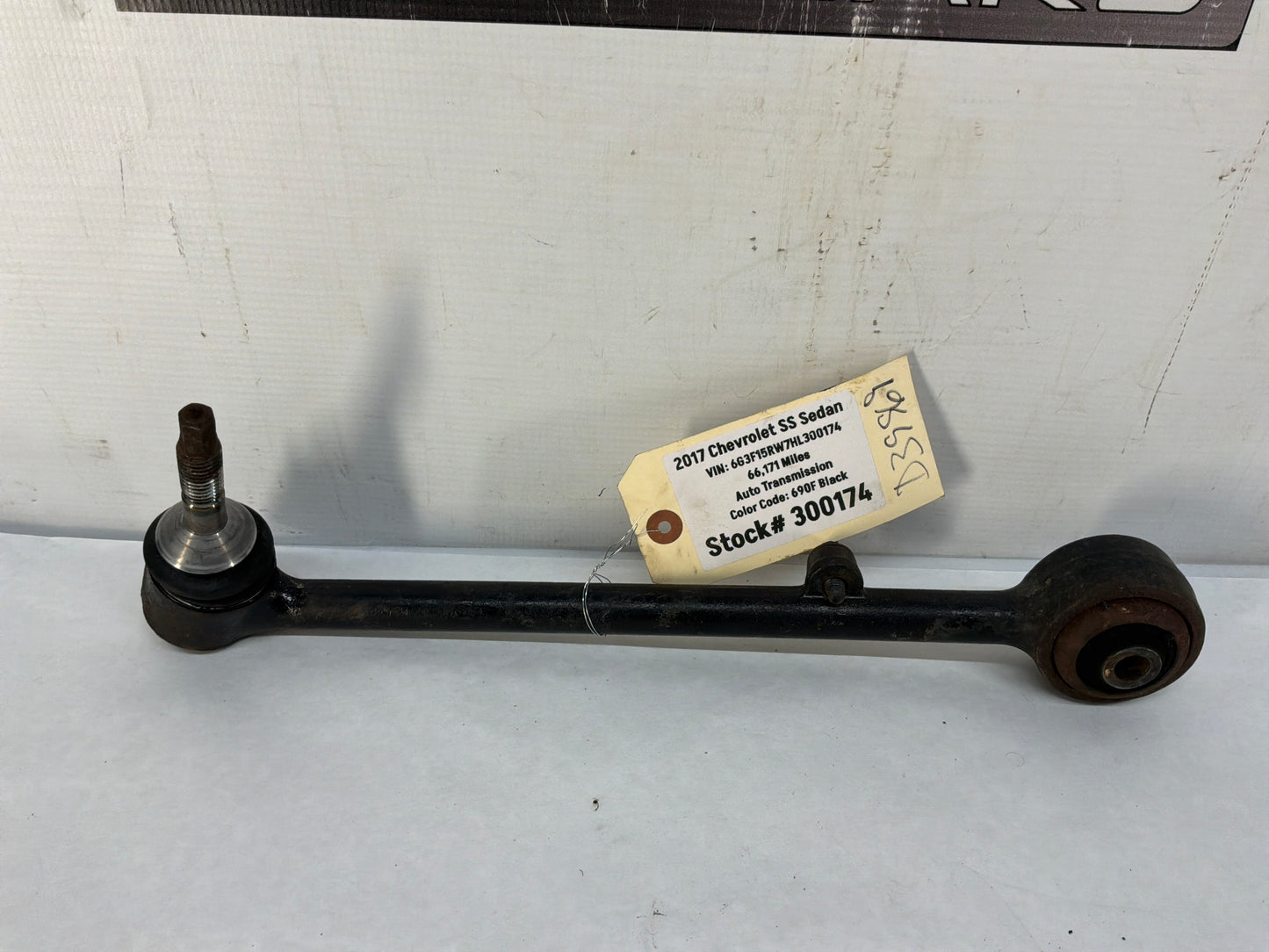 2017 Chevy SS Sedan LH Driver Front Suspension Lower Rearward Control Arm OEM