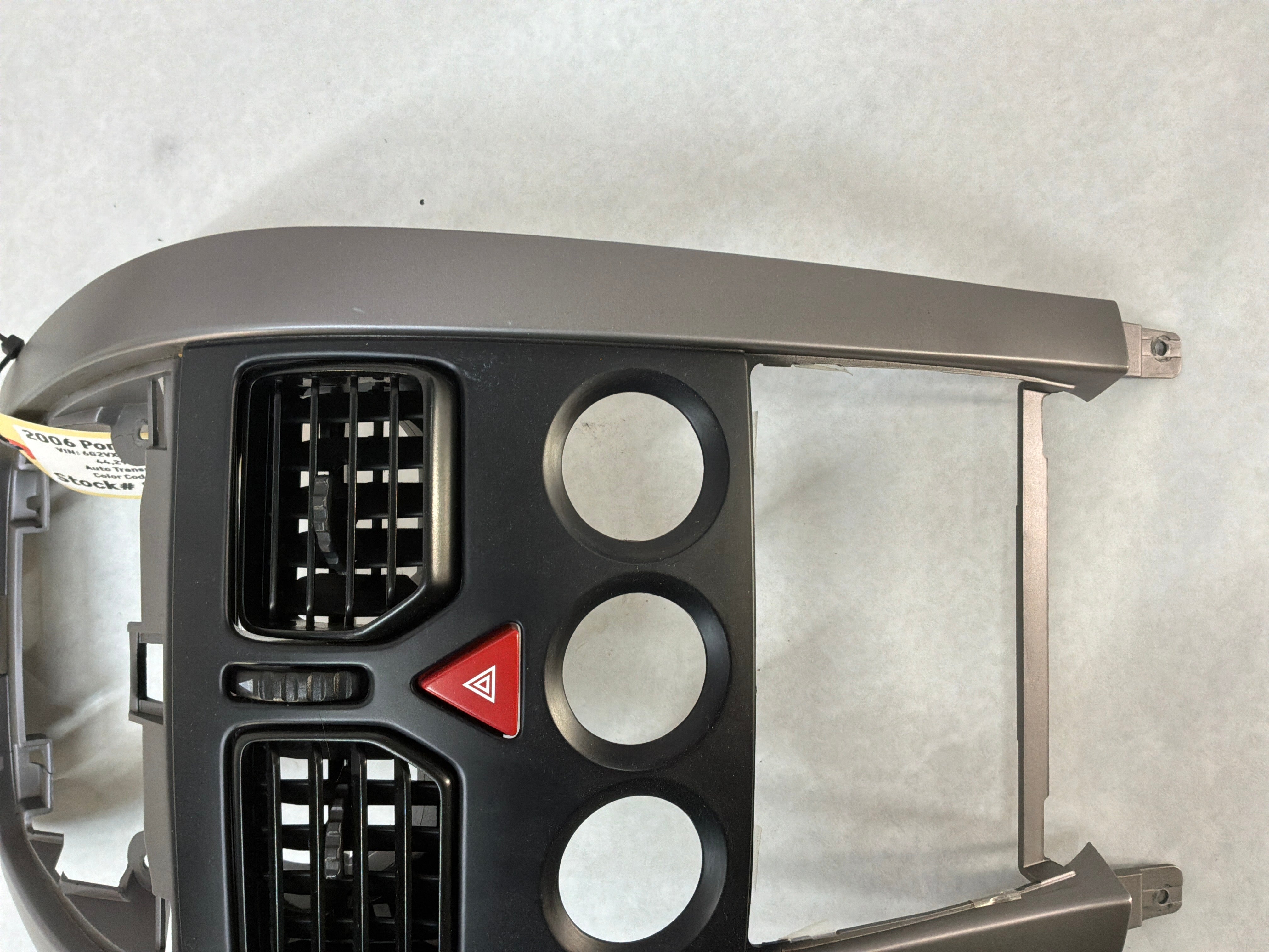 2006 Pontiac GTO Center Dash Radio HVAC Bezel Plate Panel Trim OEM