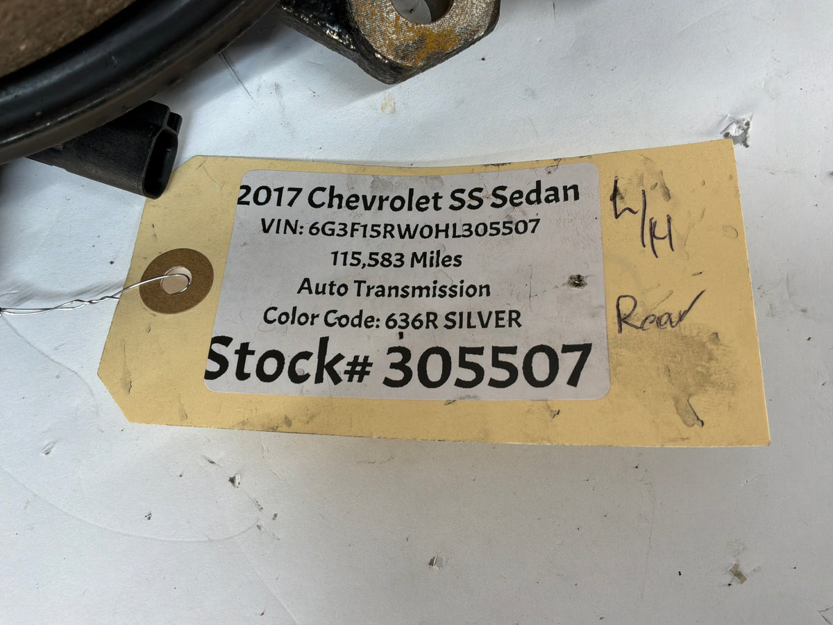 2017 Chevy SS Sedan LH Driver Rear Suspension Spindle Knuckle Hub Wheel Bearing Assembly OEM