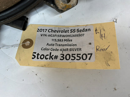 2017 Chevy SS Sedan LH Driver Rear Suspension Spindle Knuckle Hub Wheel Bearing Assembly OEM