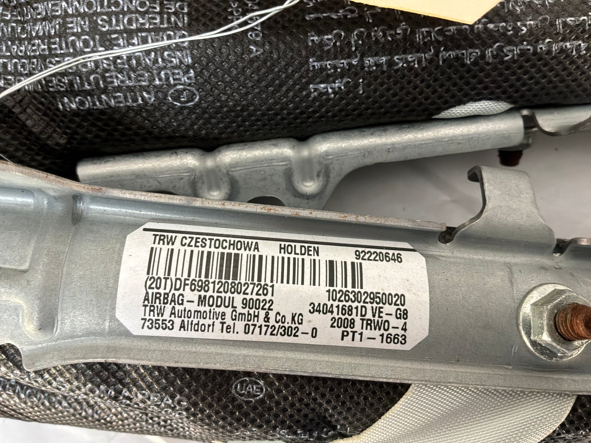 Curtain airbags - Day's Parts Yard